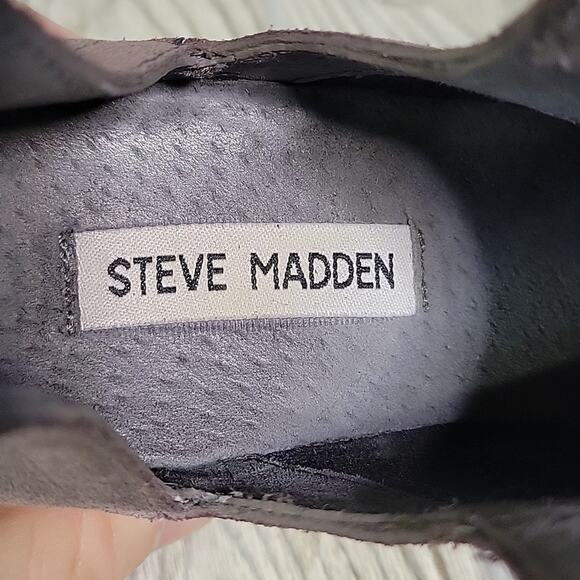 Steve Madden Lramo Leather Ankle Boots Womens Size 6.5 - Picture 10 of 12